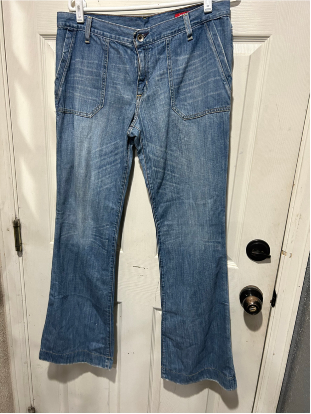 Women's X2 Denim Laboratory Flare Leg Jeans Blue Size 11